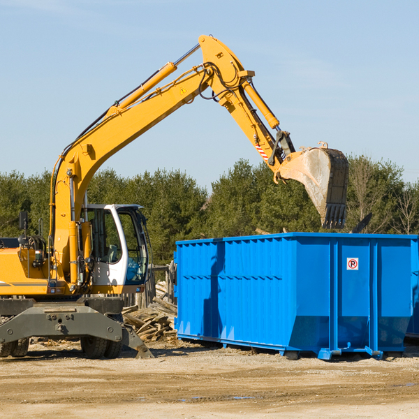 how many times can i have a residential dumpster rental emptied in Valencia